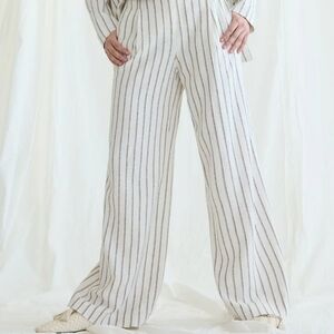 REITMANS Ultra-Wide-Leg High-Rise Linen Trouser